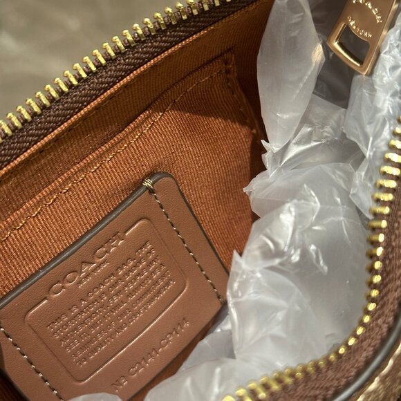 Coach Monogram Double Pocket Underarm Bag - Picture 7 of 7